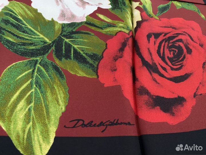 Платок шёлковый в коробке + пакет Dolce & Gabbana