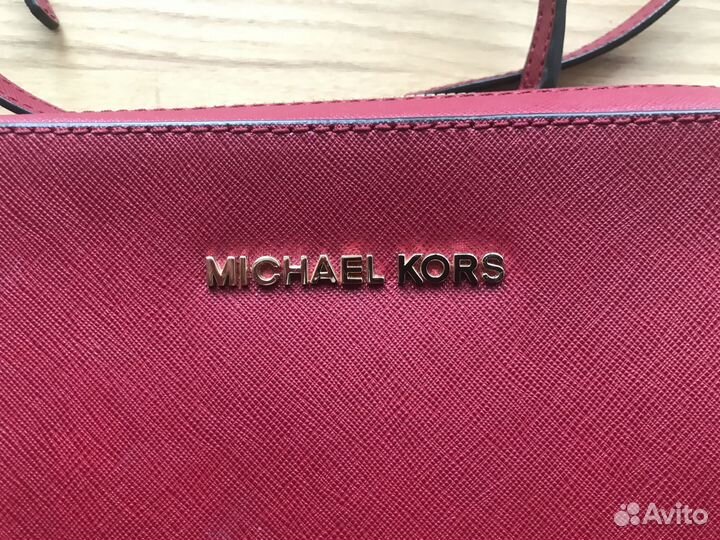 Сумка Michael Kors кроссбоди красная