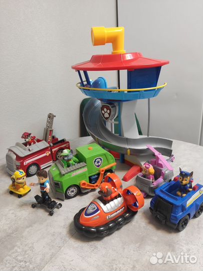 Игрушки щенячий патруль и база