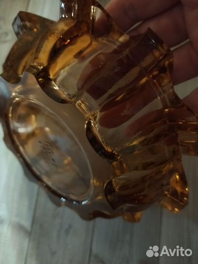 Пепельница цветное стекло СССР