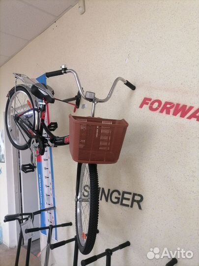 Велосипед городской 1 скорость с корзиной