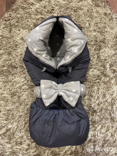 Конверт детский зимний на выписку, в коляску