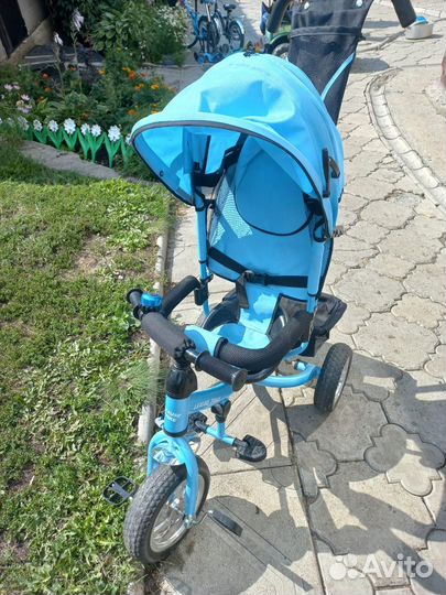 Детский велосипед коляска с ручкой
