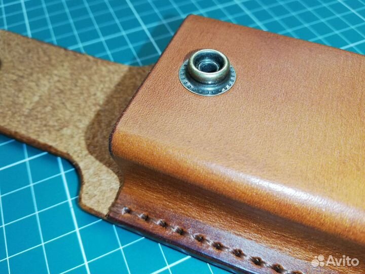 Чехол из натуральной кожи для складного ножа