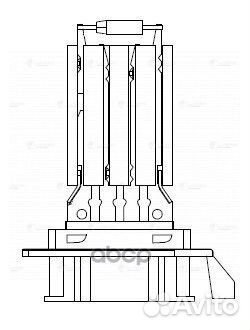 Резистор вентилятора отопителя LFR1801 luzar