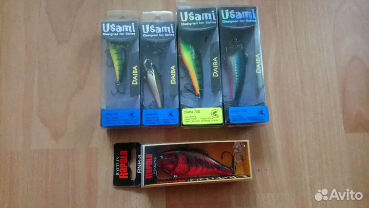 Воблеры, джеркбейт, блесны, грузило, кейс рыбака