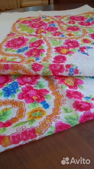 Павлопосадский платок. Тонкая шерсть. СССР