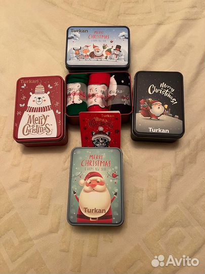 Подарочный набор, турецкие носки новогодние Turkan