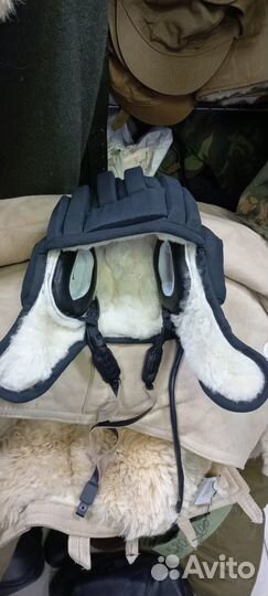 Шлем танковый на натуральном меху