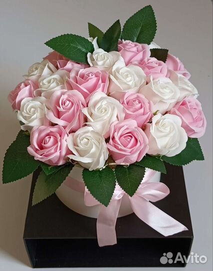 Букет из мыльных роз