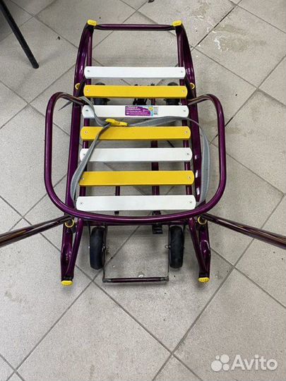 Санки Nika Тимка 6 Универсал, сиреневый каркас