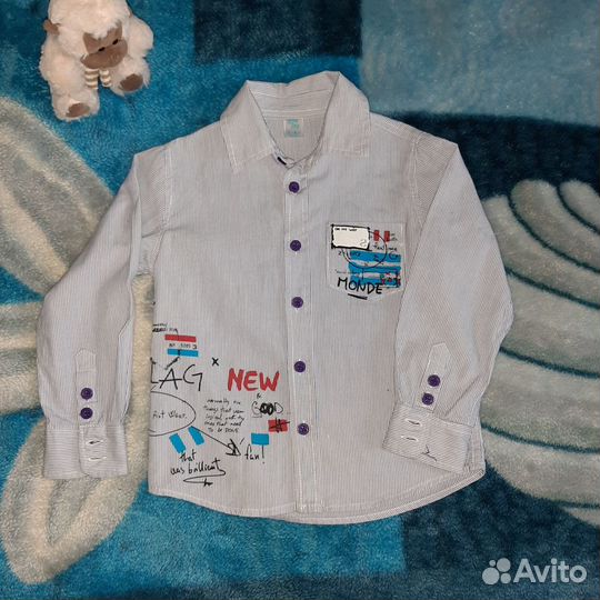 Рубашка на мальчика 98-104