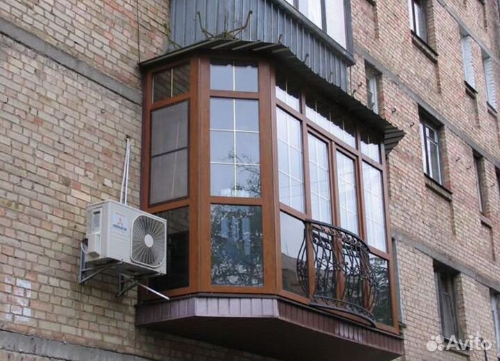 Остекление балконов и лоджий в рассрочку R1200