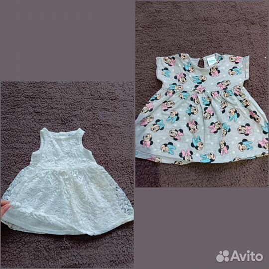 Детские вещи пакетом на девочку 62, 74, 80