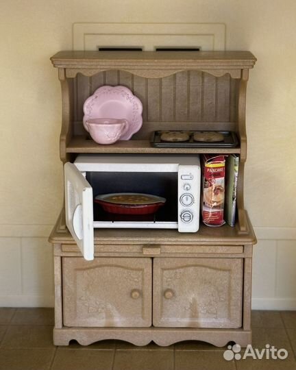 Sylvanian Families буфет с микроволновкой, мебель