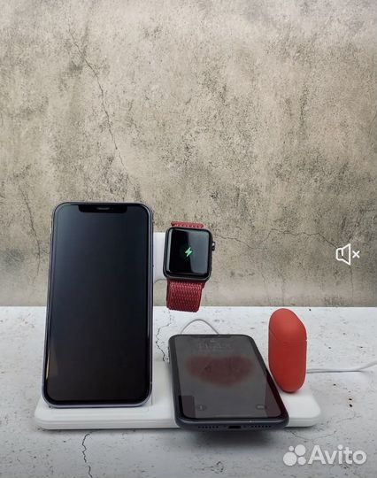 Беспроводная док станция 4 в 1 для смартфонов