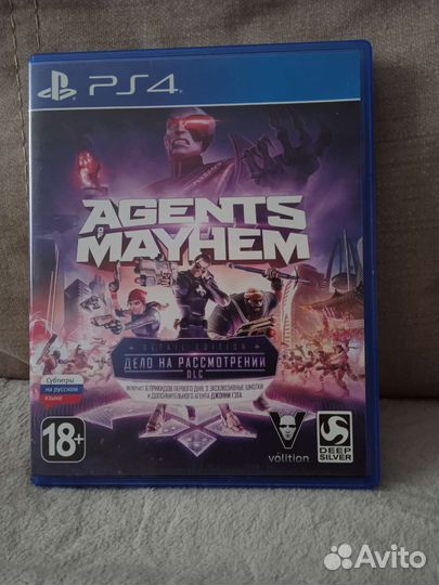 Диск agents OF mayhem для PS4 PS5