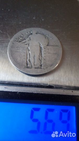 Монета старый сша(liberty) 1921 год.серебро