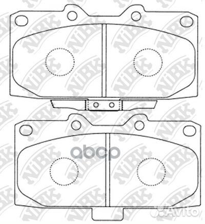 Колодки тормозные дисковые передние NiBK PN7463
