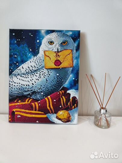 Алмазная мозаика готовая Гарри Поттер 30х40