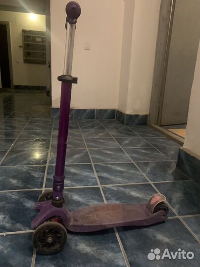 Самокат детский трехколесный бу