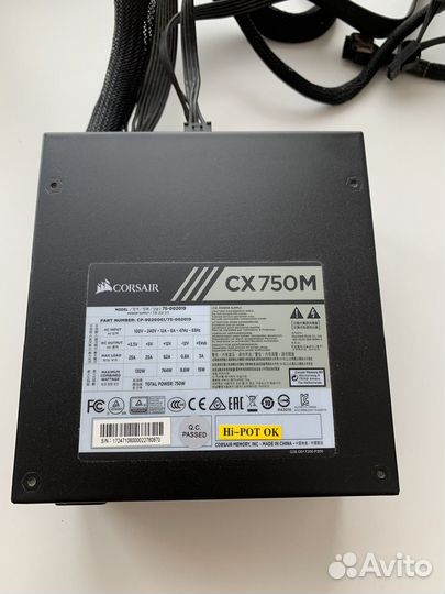 Блок питания corsair cx750m