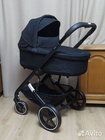 Новая коляска 3в1 Cybex Balios S moon black