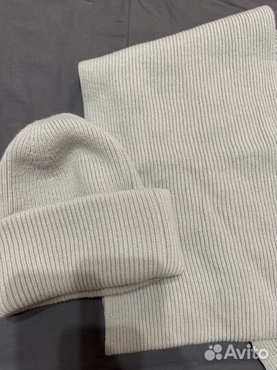 Комплект шапка, шарф, митенки