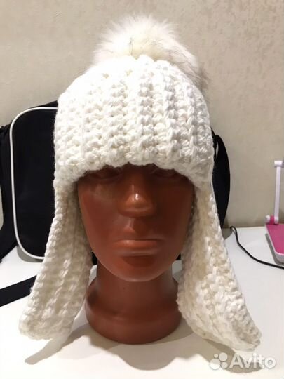 Шапка ушанка женская