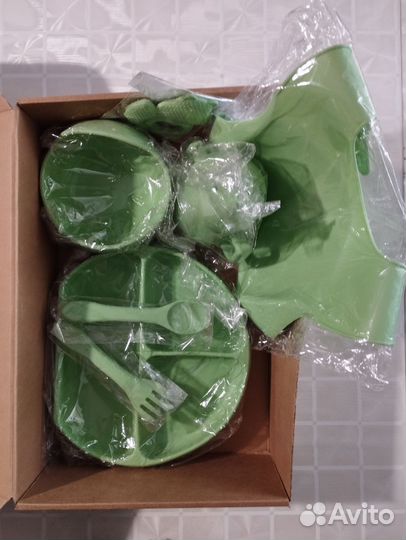 Детская силиконовая посуда