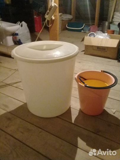 Пластиковая емкость бак для зерна браги засолки