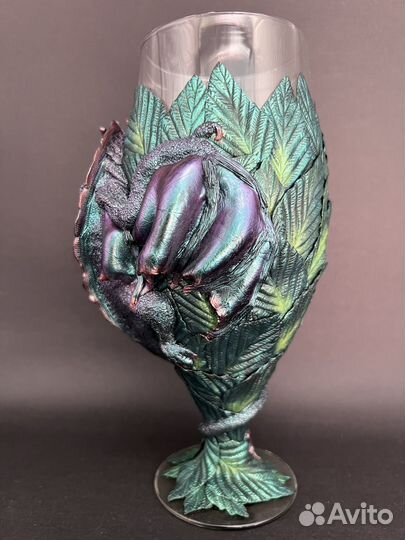 Бокал для напитков с декором 