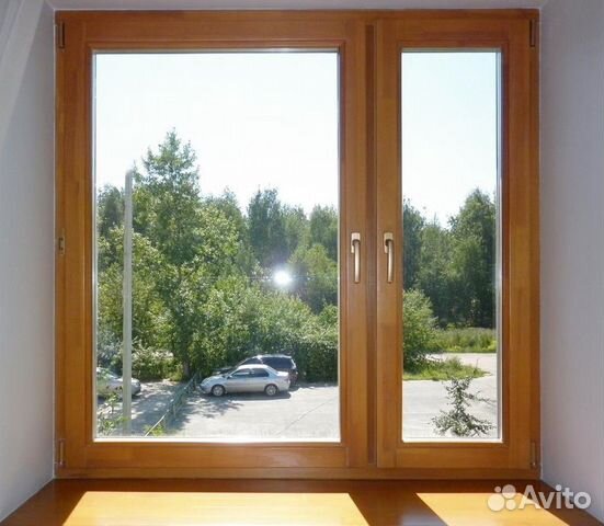 Окно пластиковое кашированное