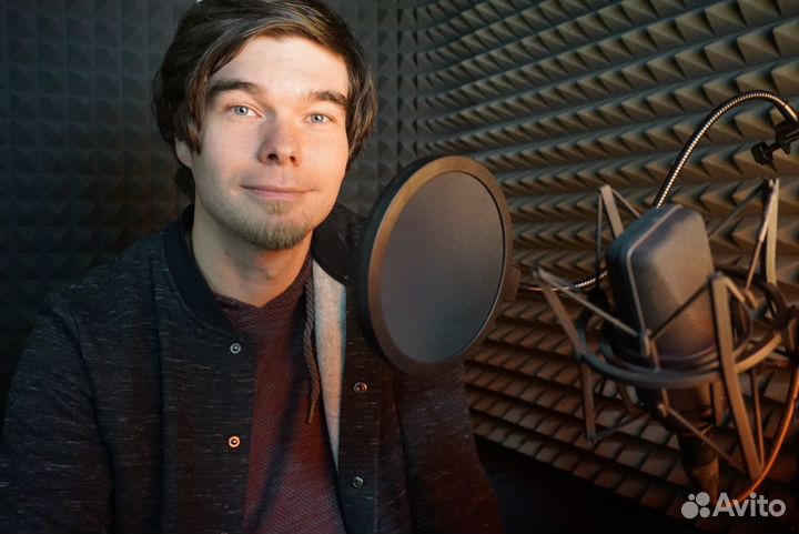 Профессиональный диктор. Мужской голос