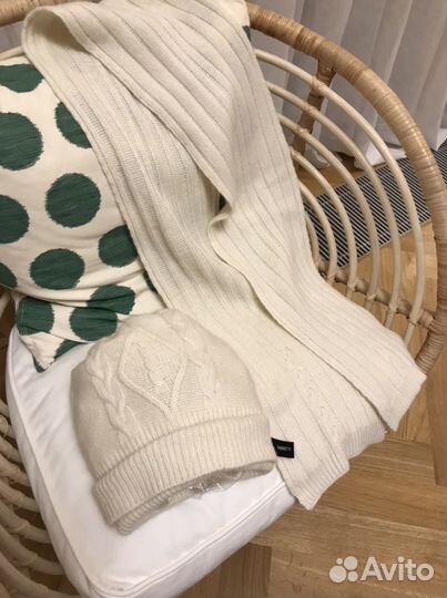 Шапка и шарф ангора /шерсть новые