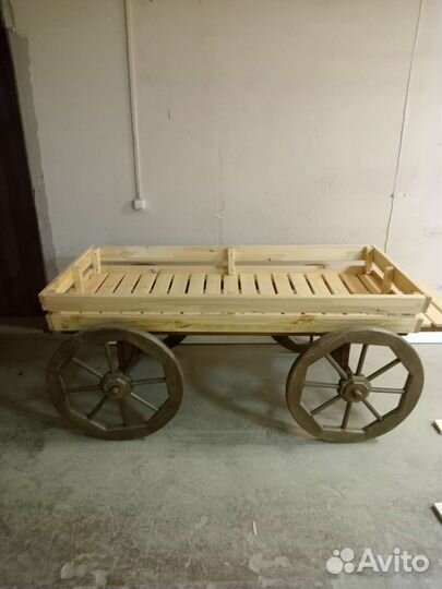 Садовый декор Мельница Телега