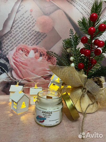 Ароматическая свеча ручной работы