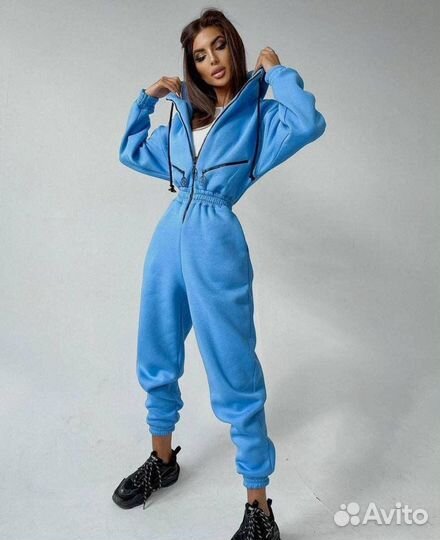 Комбинезон флисовый женский