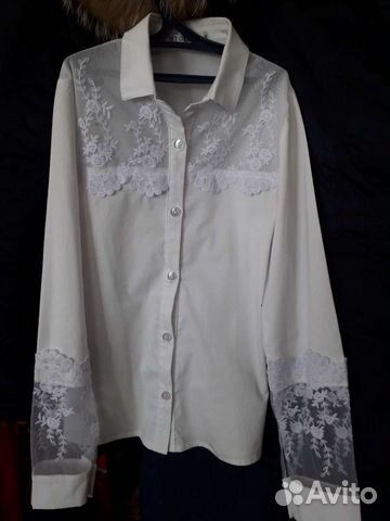 Блузка белая для девочек