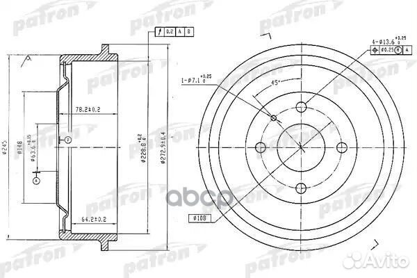 Барабан тормозной задн ford: capri II 74-77, CA