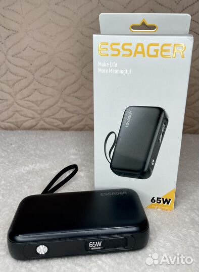 Power bank Essager 65W на 15000 mAh. Новый