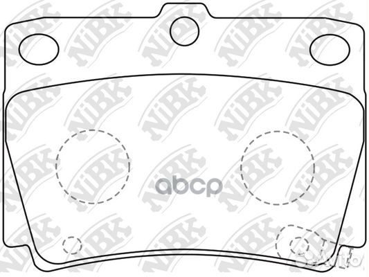 Колодки задние (mitsubishi pajero sport/montero