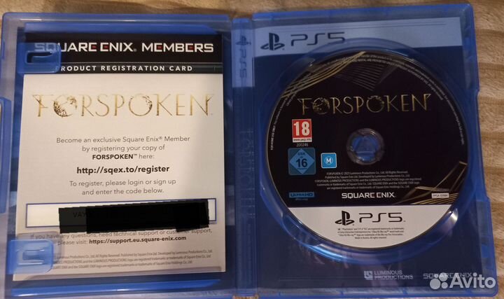 Диск с игрой Forspoken для PS 5