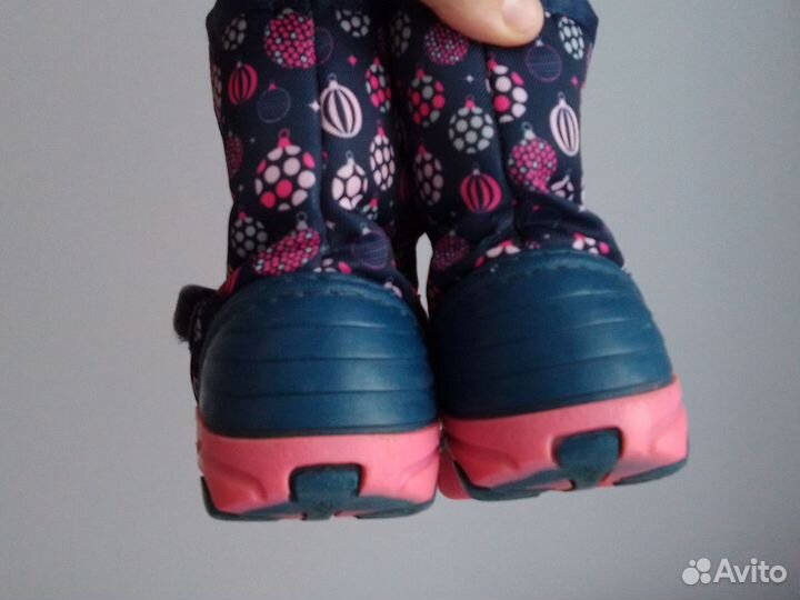 Дутики на девочку 23 24 размер Kapika