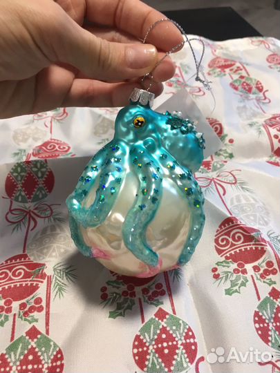 Шар осьминоги стекло игрушки