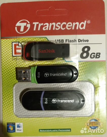 USB, Карты памяти, DVD, CD