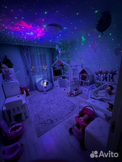 Ночник Проектор космонавт с пультом