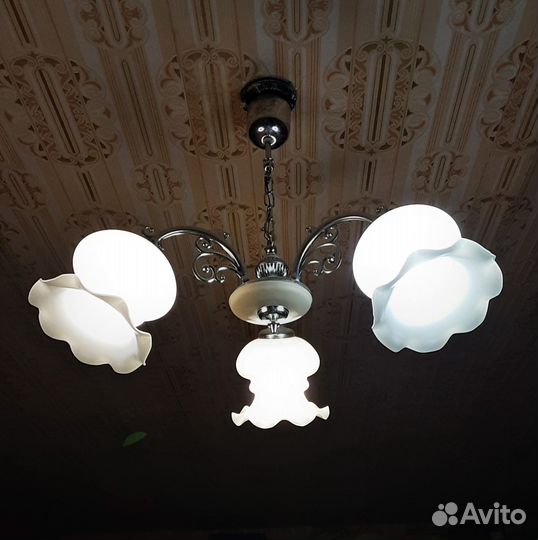Люстра потолочная бу