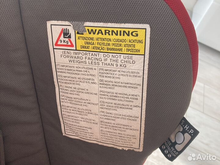 Детское автокресло 9 до 36 кг