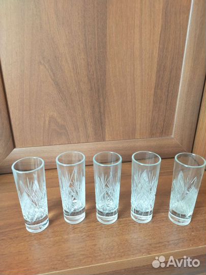 Фужеры хрустальные СССР для вина 10 штук